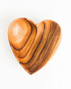 Acacia Creations Wooden Heart Bowl- 6 inch or 10 inch