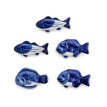 Load image into Gallery viewer, Helen's Asian Kitchen Fish Chopstick Rests, Set of 5