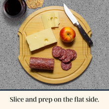 Load image into Gallery viewer, Flip, Serve &amp; Store® Round Charcuterie Board w/ Locking Lid
