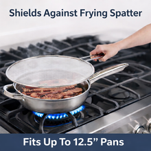 Load image into Gallery viewer, HIC Kitchen Stainless Steel Splatter Screen, 13in