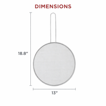 Load image into Gallery viewer, HIC Kitchen Stainless Steel Splatter Screen, 13in