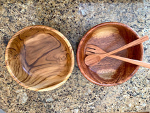 Load image into Gallery viewer, Tropical Hardwood Salad Bowl &amp; Serving Set
