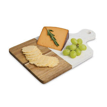 Load image into Gallery viewer, Maison Du Fromage Marble &amp; Wood Cheese Board