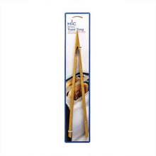 Load image into Gallery viewer, HIC Kitchen Toast Tongs, Bamboo, 12in