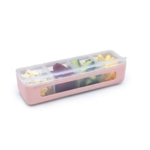 Load image into Gallery viewer, Melii Snackle Box 4, with Connected Snap-Lock Lids, 16oz.