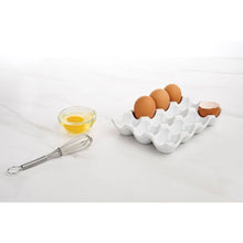 Load image into Gallery viewer, Porcelain Egg Crate – Holds 12 Eggs, Oven Safe