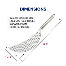 Load image into Gallery viewer, HIC Kitchen Half Moon Pot Strainer