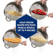 Load image into Gallery viewer, HIC Kitchen Half Moon Pot Strainer
