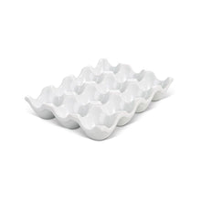 Load image into Gallery viewer, Porcelain Egg Crate – Holds 12 Eggs, Oven Safe