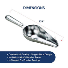 Load image into Gallery viewer, HIC Kitchen Aluminum Ice Scoop, 8in