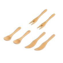 Load image into Gallery viewer, Bamboo Charcuterie and Serving Tool Set, 6-Piece