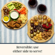 Load image into Gallery viewer, Flip, Serve &amp; Store® Round Charcuterie Board w/ Locking Lid