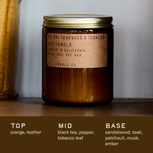 Load image into Gallery viewer, Teakwood &amp; Tobacco - 7.2 oz Standard Candle