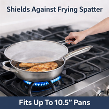 Load image into Gallery viewer, HIC Kitchen Stainless Steel Splatter Screen, 11.5in