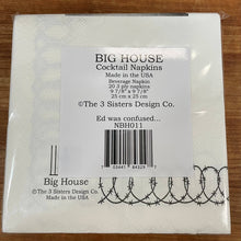 Load image into Gallery viewer, Big House Cocktail Napkins, Ed was confused...