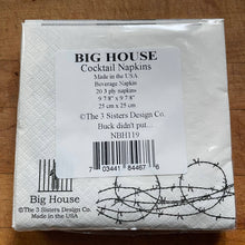 Load image into Gallery viewer, Big House Cocktail Napkins, Buck didn't have enough...