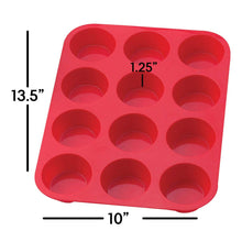 Load image into Gallery viewer, Mrs. Anderson's Baking Silicone Muffin Pan, 12 Cup