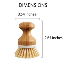 Load image into Gallery viewer, HIC Kitchen Bamboo Handle Dishwashing Vegetable Brush