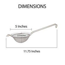 Load image into Gallery viewer, HIC Kitchen Extra-Fine Mesh Strainer, 5in
