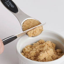 Load image into Gallery viewer, Magnetic Measuring Spoons – Dual-Sided with Leveler
