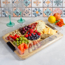 Load image into Gallery viewer, Flip, Serve &amp; Store® Charcuterie Board with Locking Lid