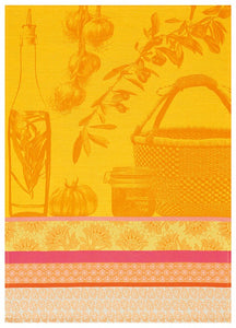 Le Jacquard Tea Towel Saveurs De Provence- Citron Lemon -24'x 31'