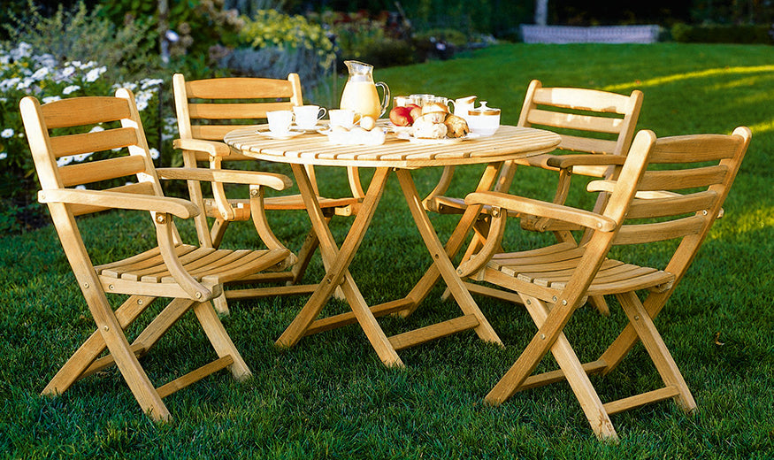 Kingsley bate teak on sale table and chairs