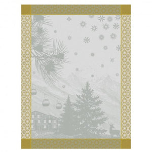 Tea Towel Sommets Enneigés Snow  24"X31"